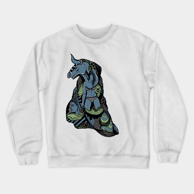 Mellow Cool Her Taurus Crewneck Sweatshirt by kenallouis